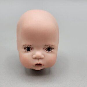 Sugar Lump Porcelain Bisque Doll Head Reproduction Boots Tyner Painted Open Eyes